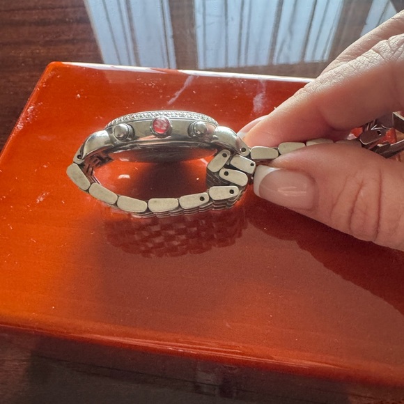 Michele CSX Diamond chronograph stainless steel watch - Picture 4 of 5